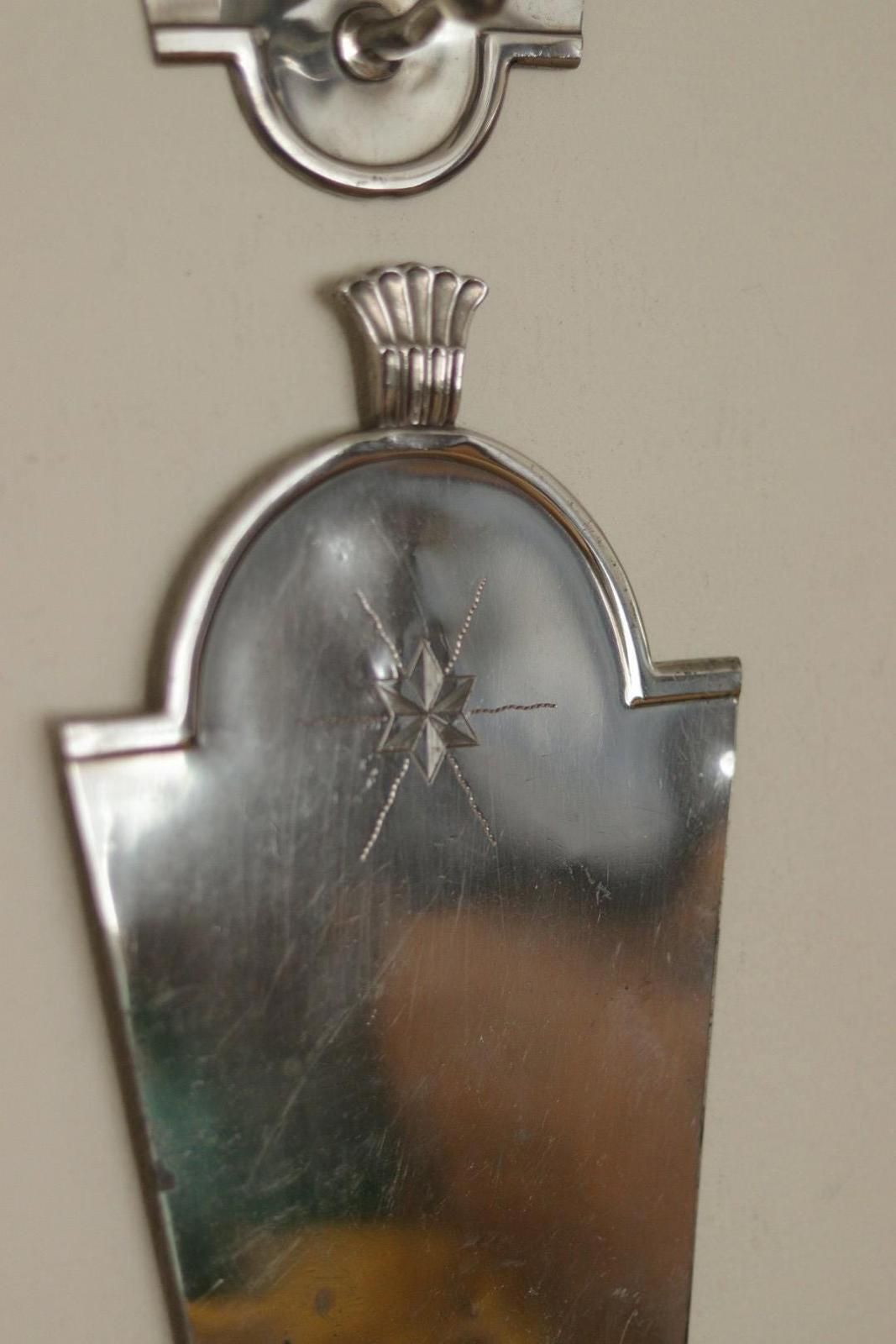 Pair Of Mid Century Swedish Pewter Sconces By Svenskt Tenn photo buy