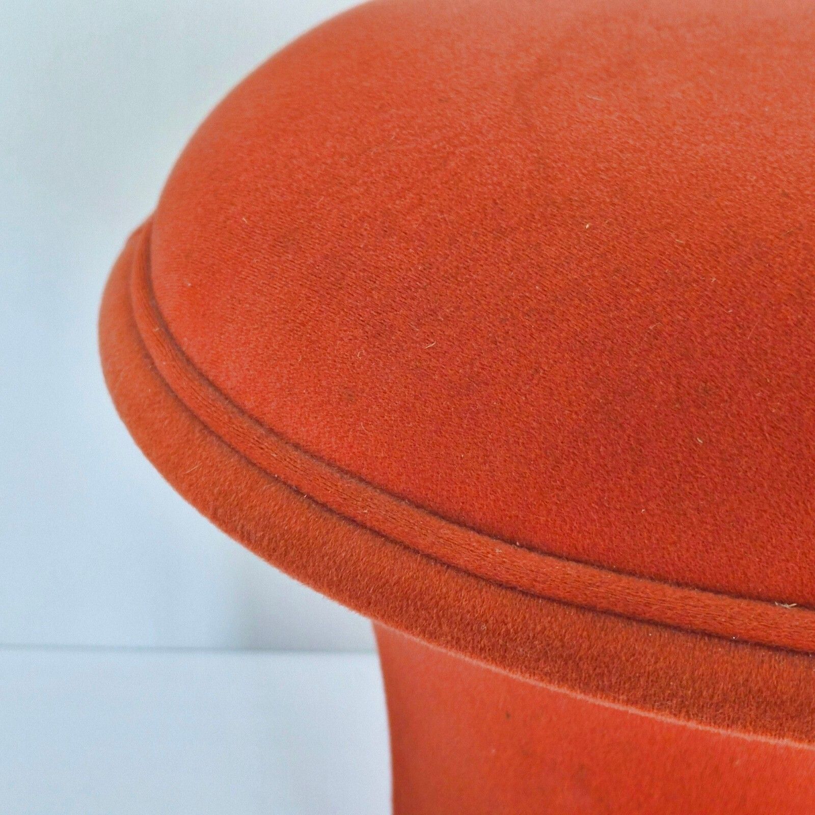 Ottoman Pouf, Mushroom Stool, Vintage 1960s, Wool Jersey, Dlg Pierre Paulin photo for sale