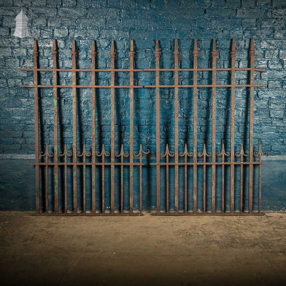 Wrought Iron Railing, Set Of 2