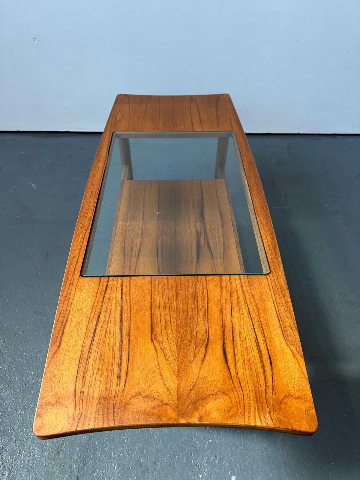 photo vinterior Vintage Danish Teak & Glass Fresco Coffee Table. Retro G Plan Mid Century