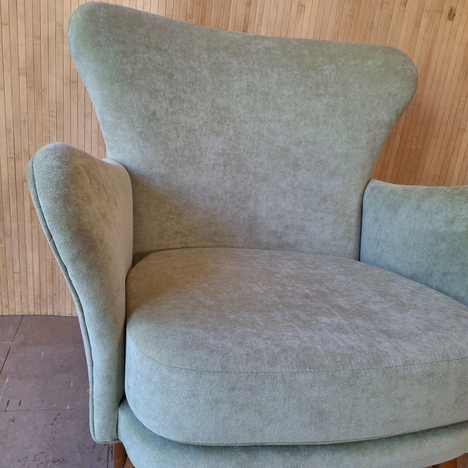 Fab Mid Century Modern 1950s Ercol 236 Armchair Light Green Chenille photo buy