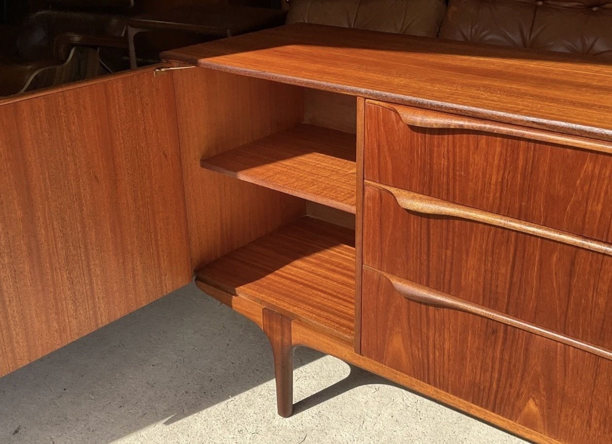 Furniture Mid Century “S” Form Teak Sideboard By Sutcliffee Todmorden 2211c 1960s photo