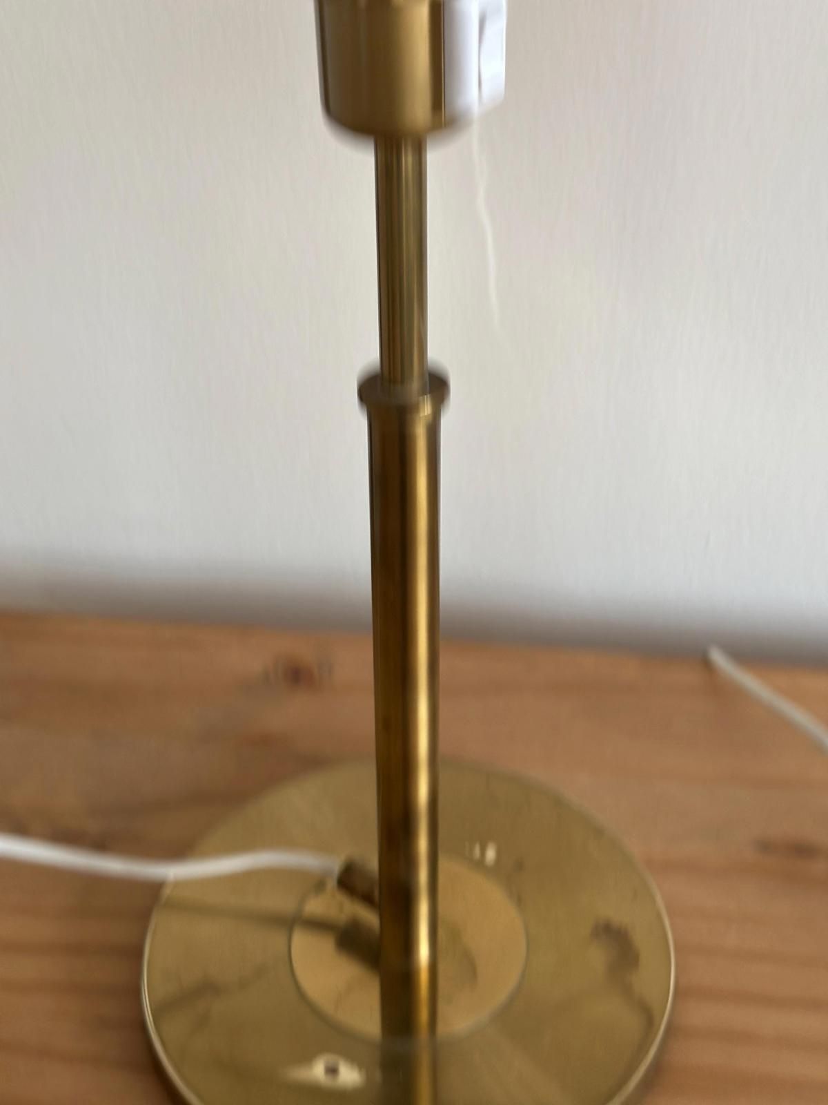 photo buy Pair Of Mid Century Style Swedish Brass Lamps By Konsethantverk