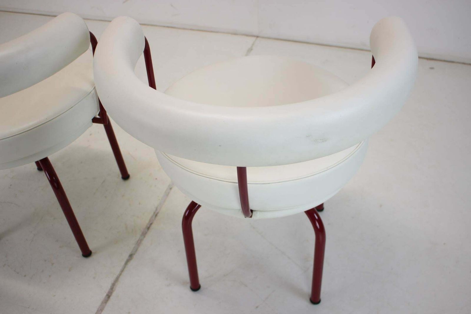 3004.0 Leather Cassina Swivel Arm Chair Lc7 By Le Corbusier, Perriand & Jeanneret photo