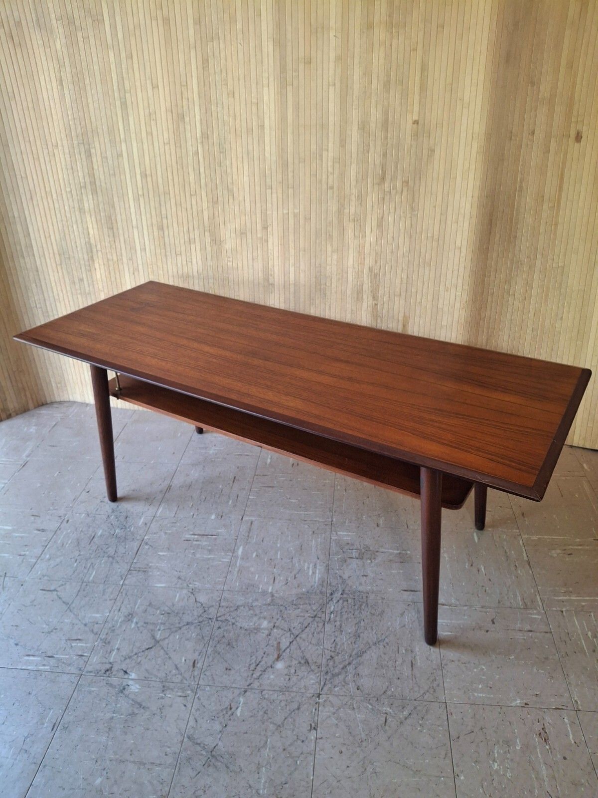 photo buy Fab Mid Century 1960s Danish Hakon Madsen Long Teak Coffee Table