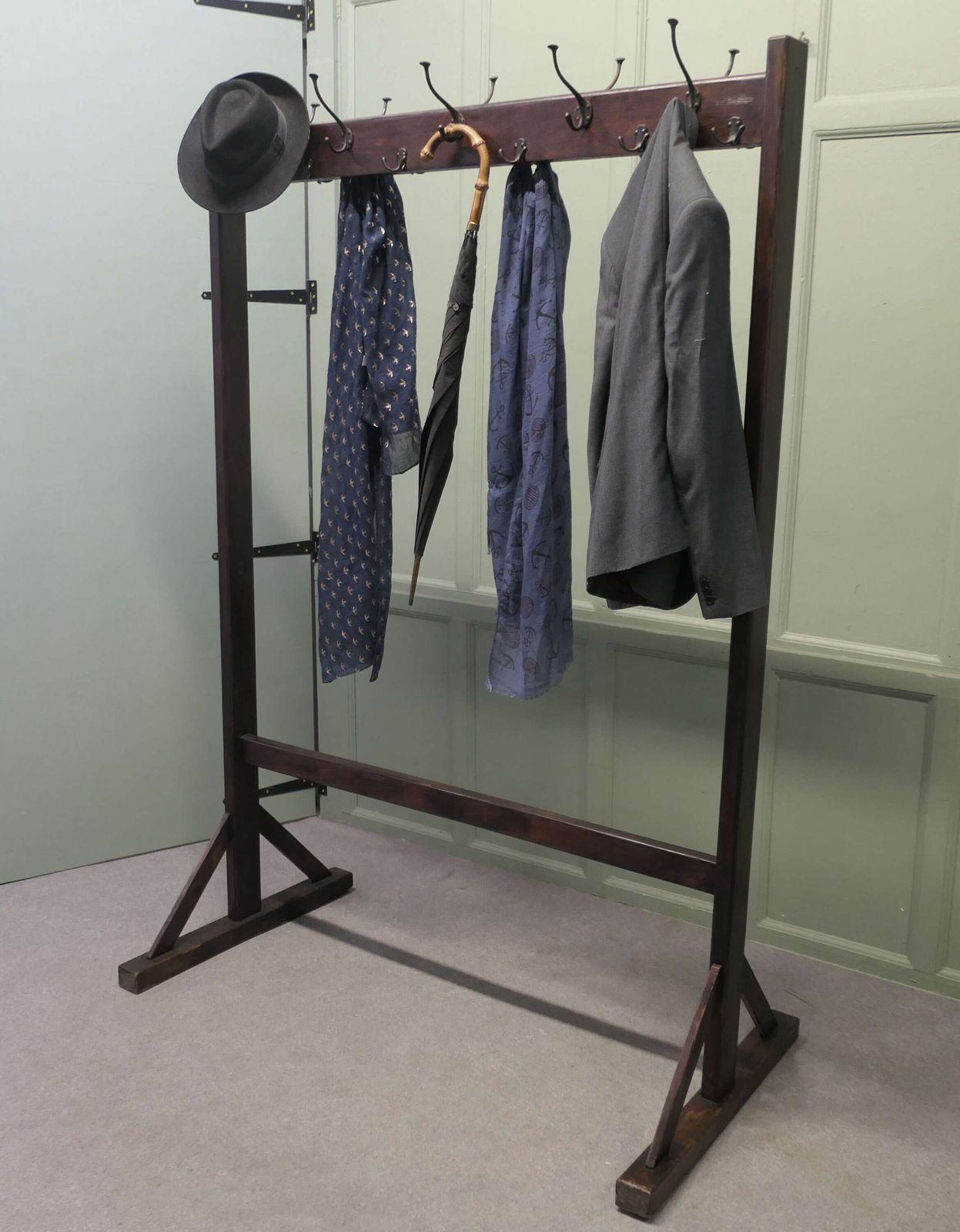 Double Sided Arts & Crafts Hanging Rail The Cloakroom Rail Is A Well Designed Piece photo for sale