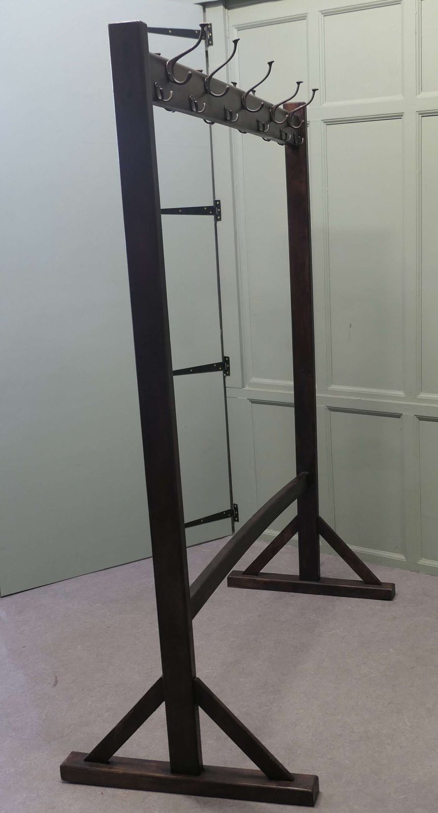 Double Sided Arts & Crafts Hanging Rail The Cloakroom Rail Is A Well Designed Piece photo 2100.0