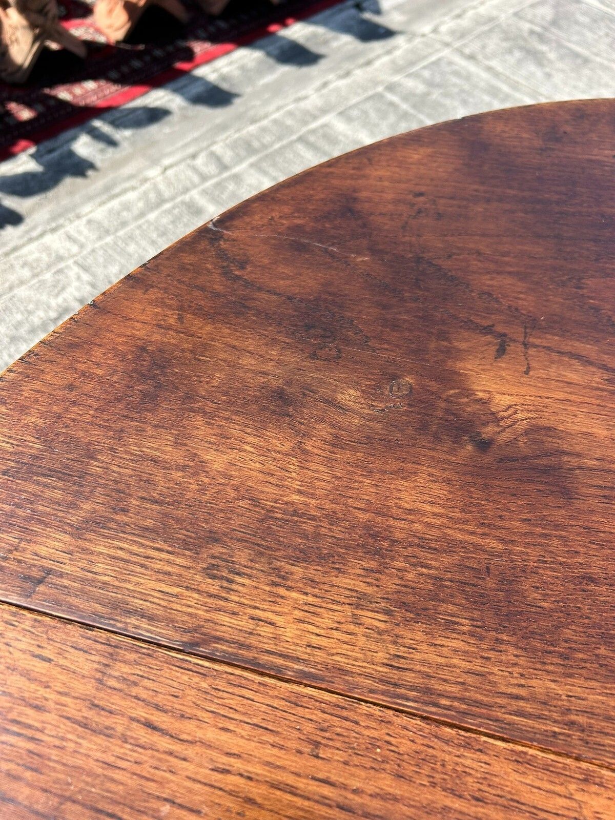 Furniture English Oak Chingford Titchmarsh & Goodwin Style Gateleg Dropleaf Dining Table photo