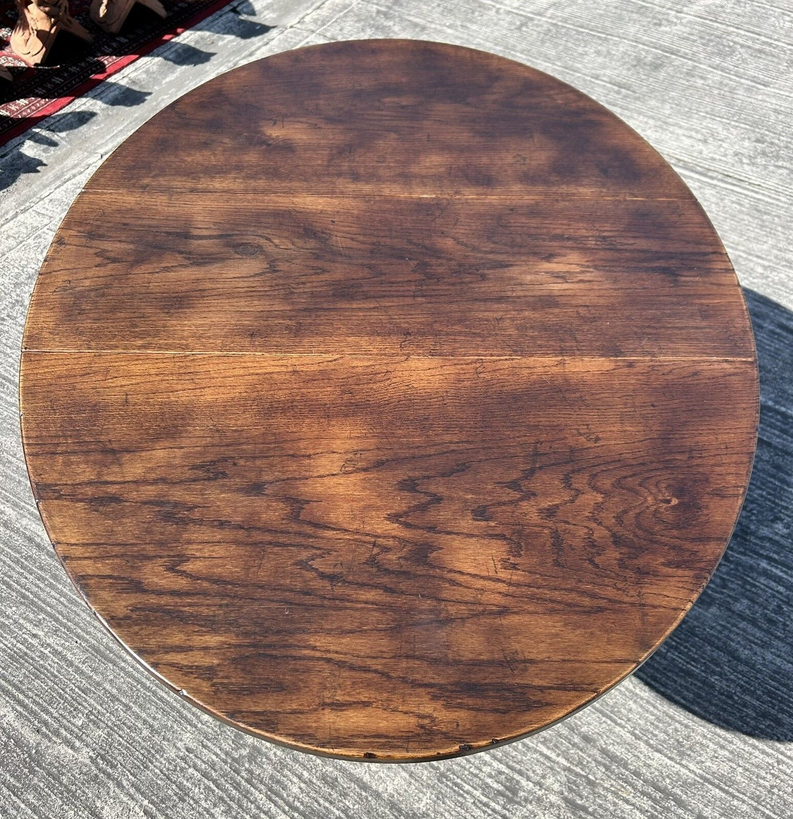 195.0 English Oak Chingford Titchmarsh & Goodwin Style Gateleg Dropleaf Dining Table photo