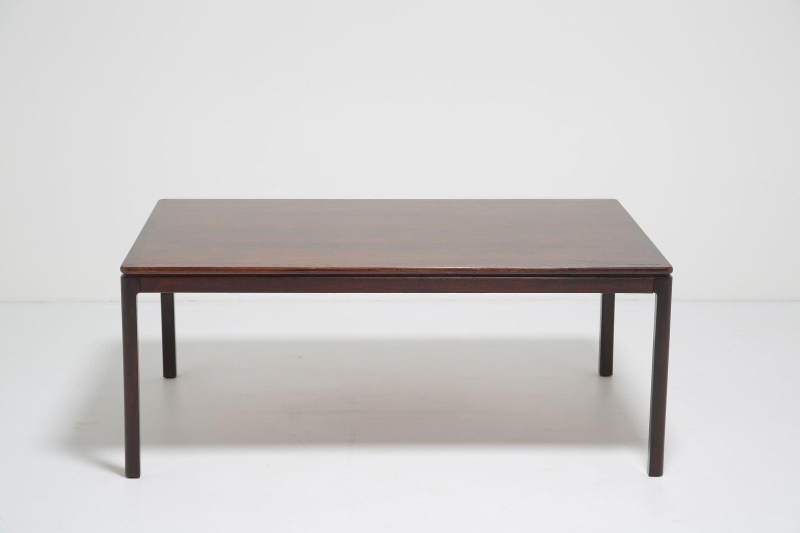 Grand Mid Century Swedish Coffee Table In Figured Rosewood, Sweden, 1960s photo vintage