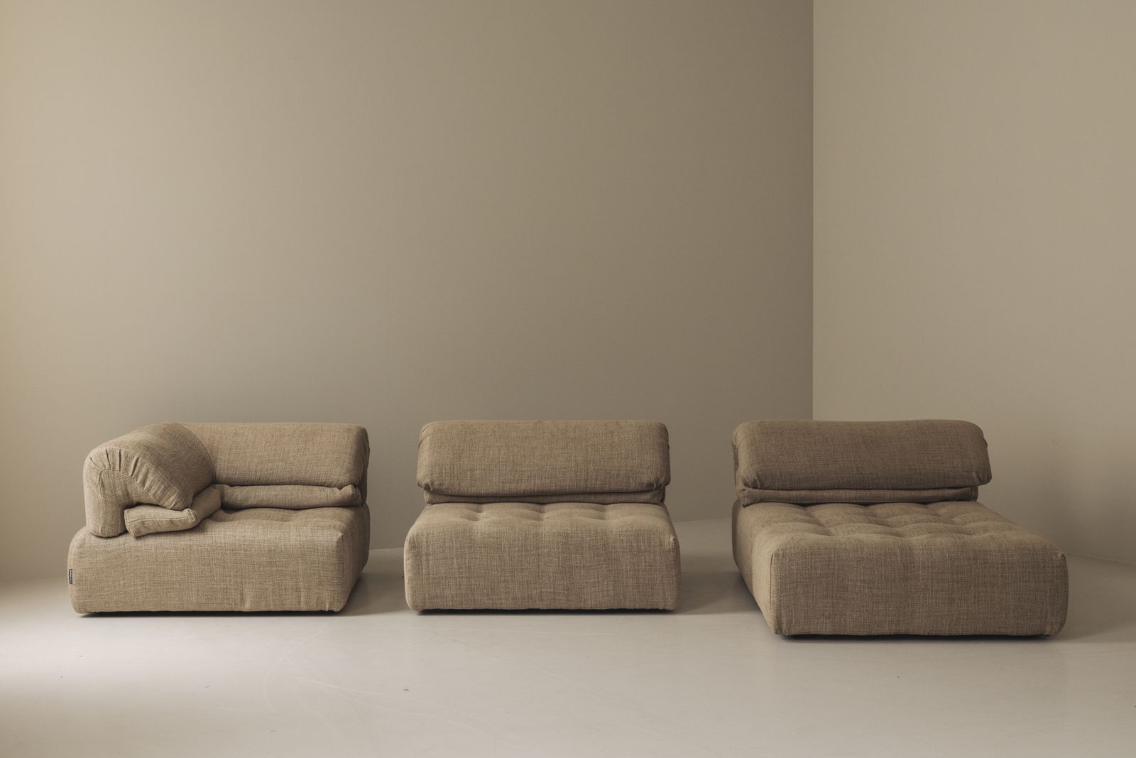 photo furniture Fully Re Upholstered Modular Voyage Immobile Sofa By Roche Bobois, France 1990s.