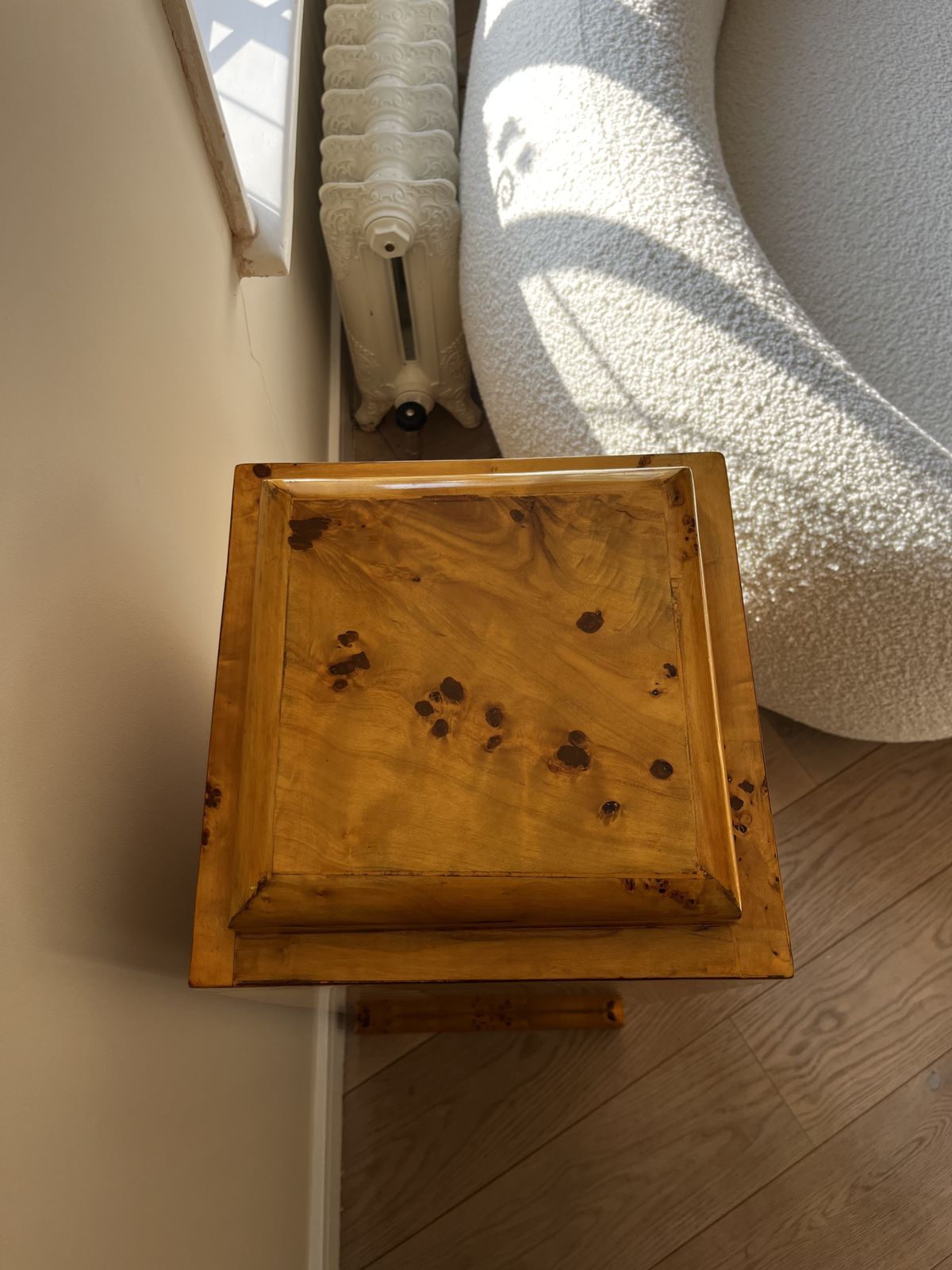 Burr / Burl Wood Plinth Pedestal photo Home Decor