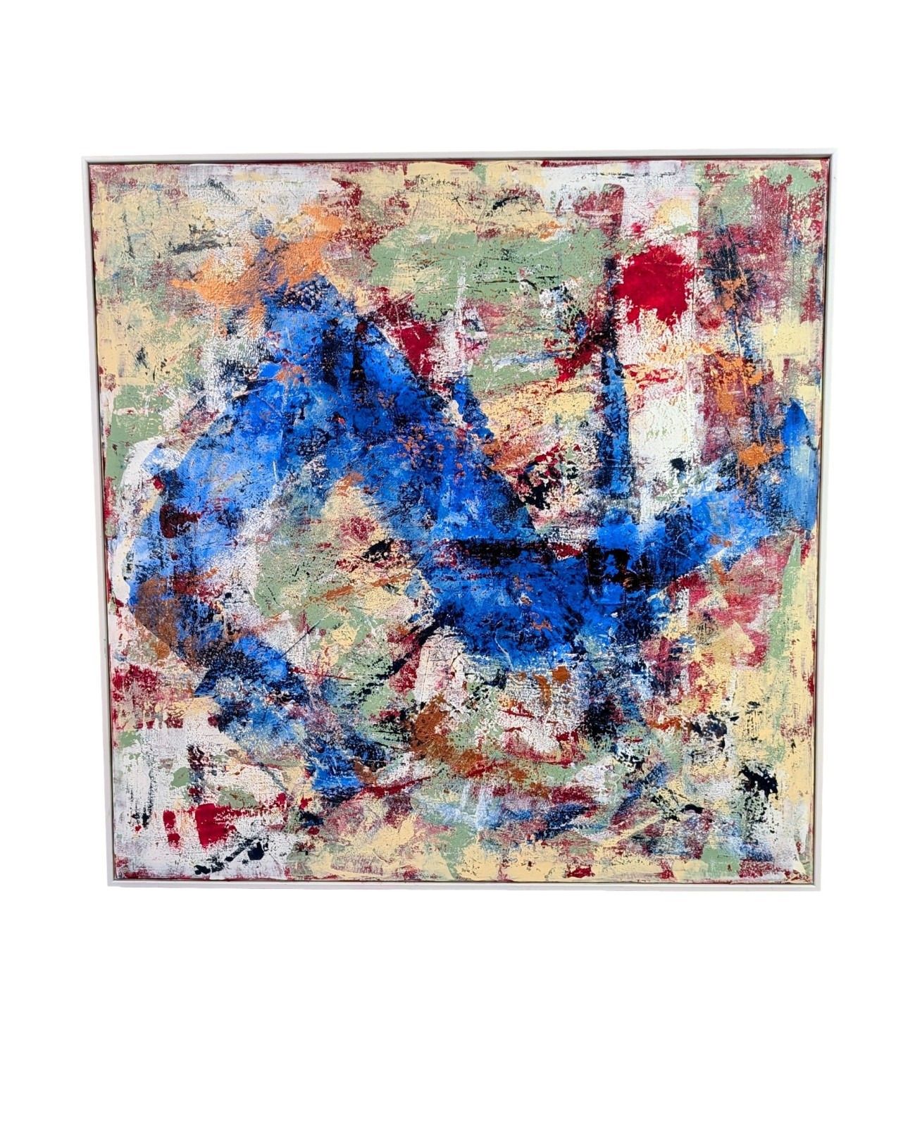 Original Modernist Abstract Signed Painting By Benjamin Frais Large Wall Art 33