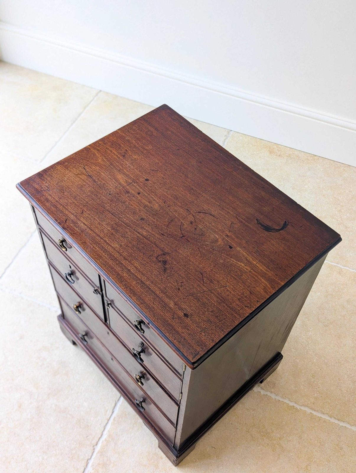 Antique Georgian Mahogany Commode Chest C.1800 photo Furniture
