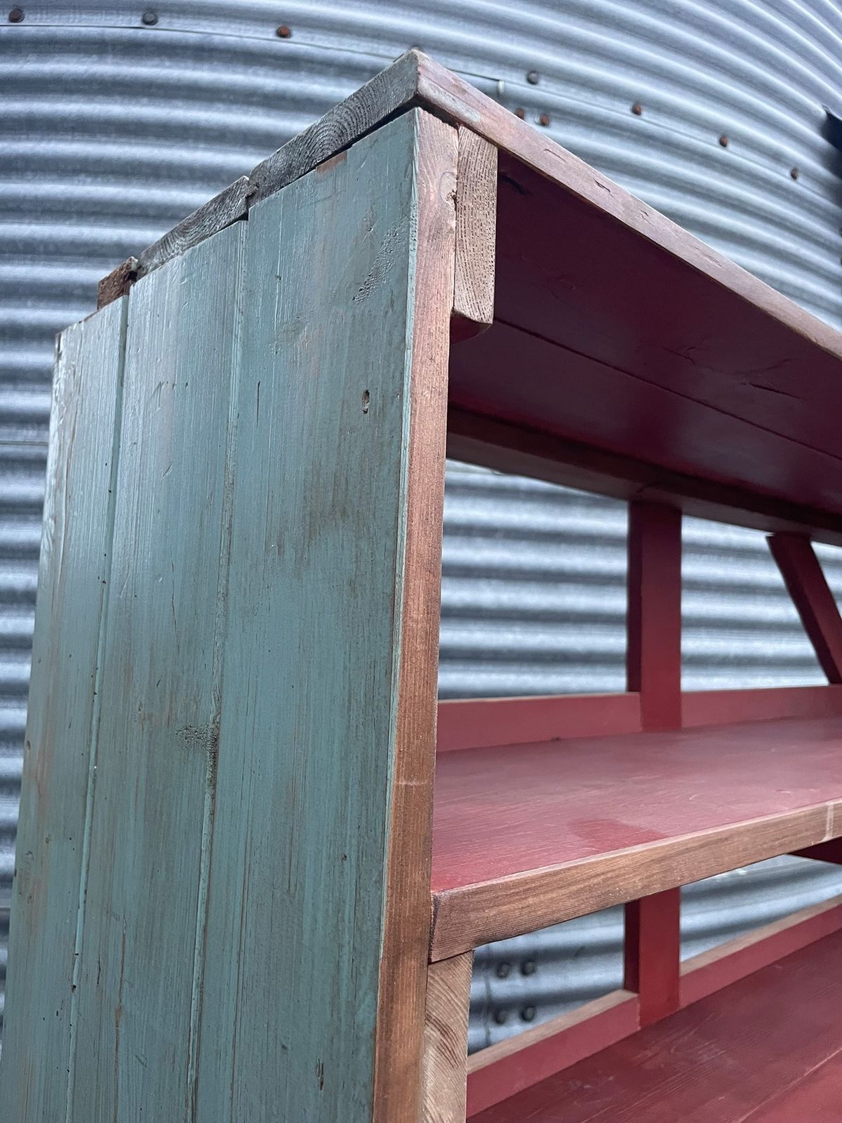 1930s Wooden Factory Shelves photo Furniture