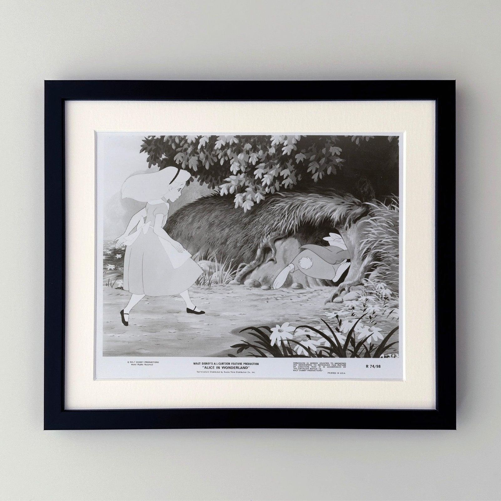 Alice In Wonderland (1951) Press Publicity Still   Framed photo furniture