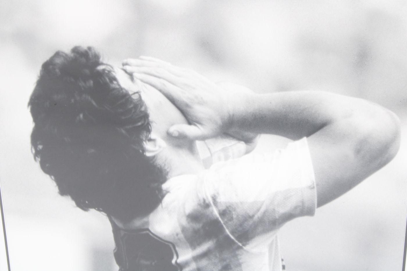 Limited Edition 'Thank God' Photographic Print Of Diego Maradona photo furniture