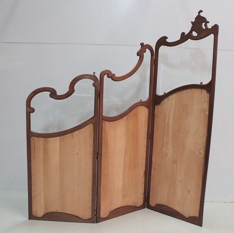 1668.6 Louis XV Screen Walnut 20th photo