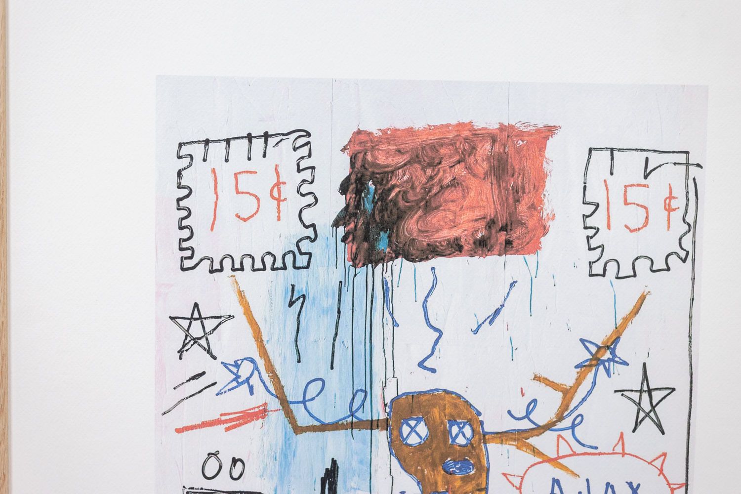 Jean Michel Basquiat. Numbered Color Silkscreen Print. 1990s. photo Art
