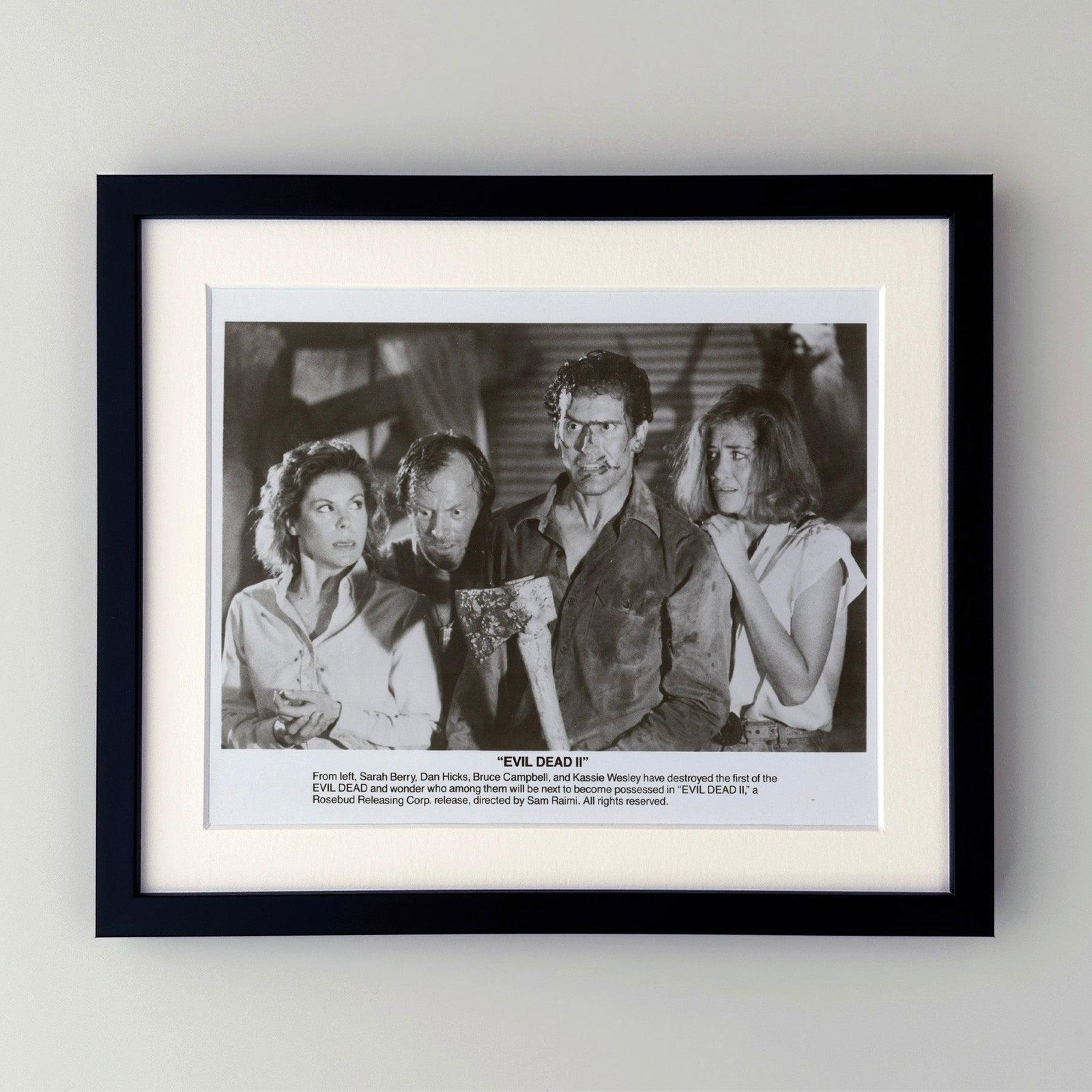 Evil Dead 2 (1987) Press Publicity Still   Framed photo furniture