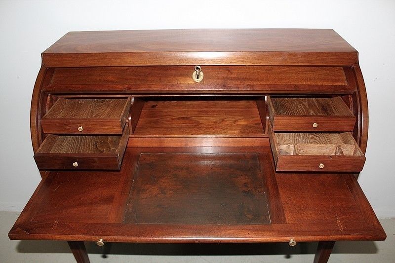 Office Cylinder Louis XVI Mahogany 18th photo 9479.09