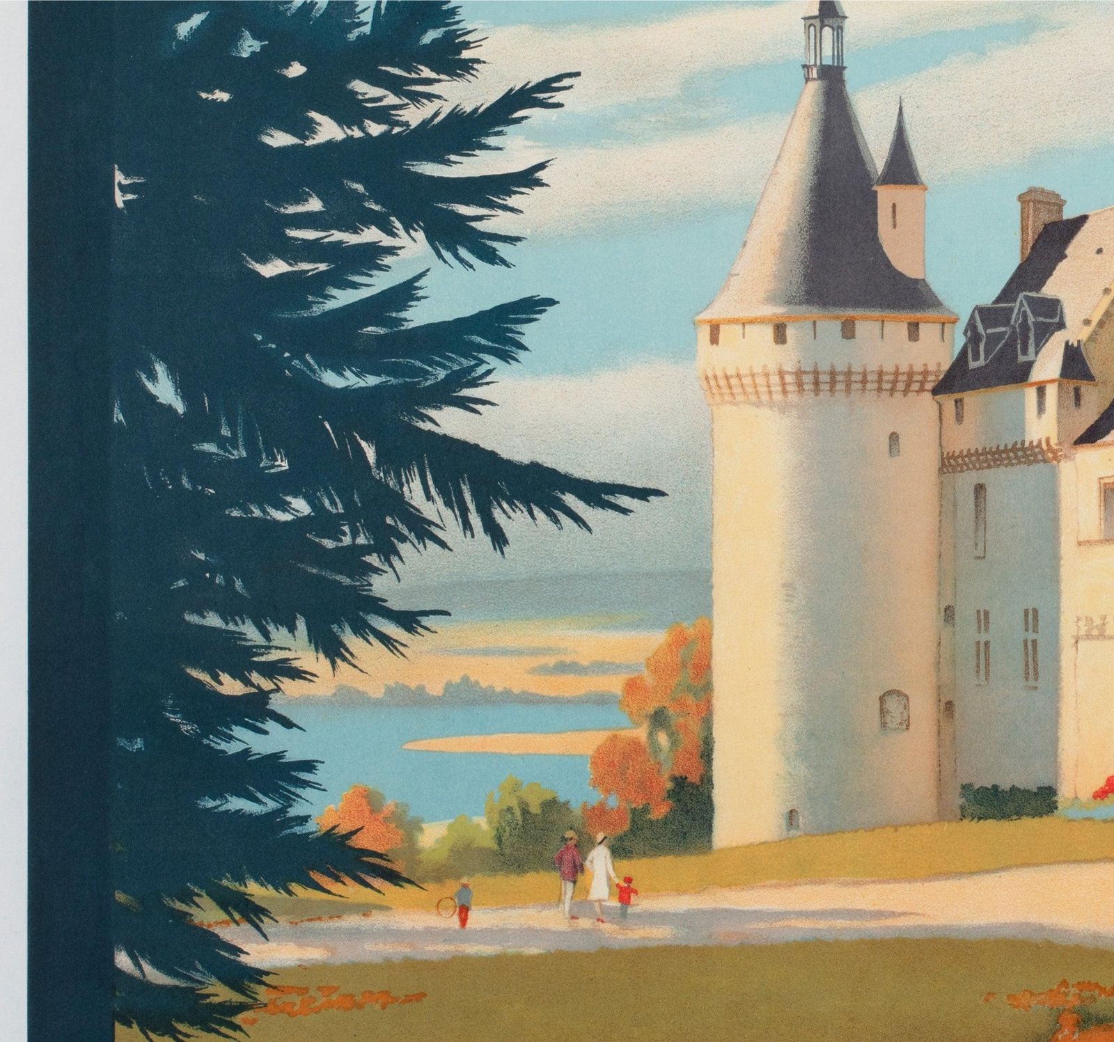 Affiche publicitaire de voyage Chaumont C1928, chemins de fer français, Contant Duval photo 1625.0