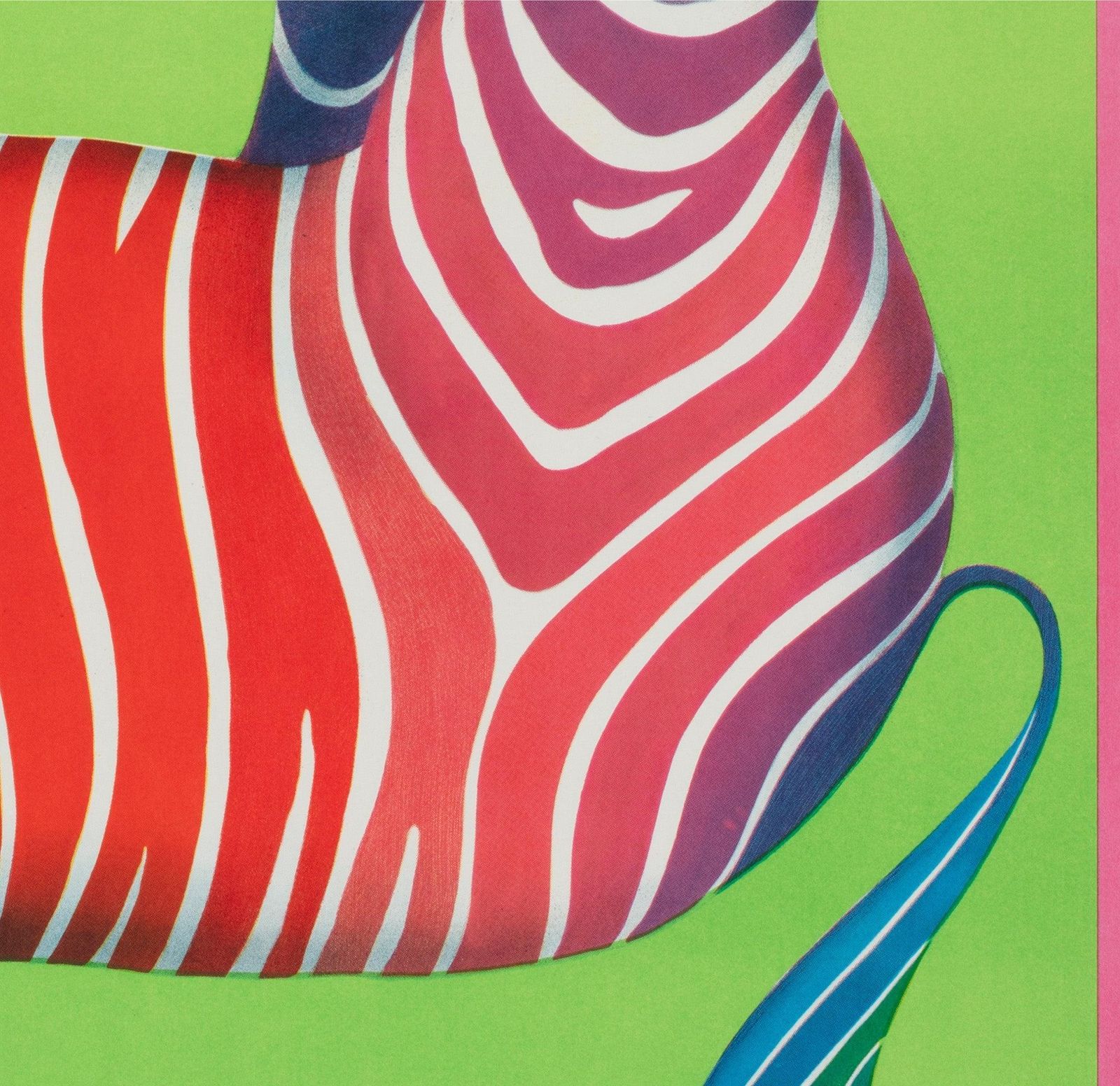 Cyrk Zebra Acrobat 1979 Polish Circus Poster, Hubert Hilscher photo vinterior