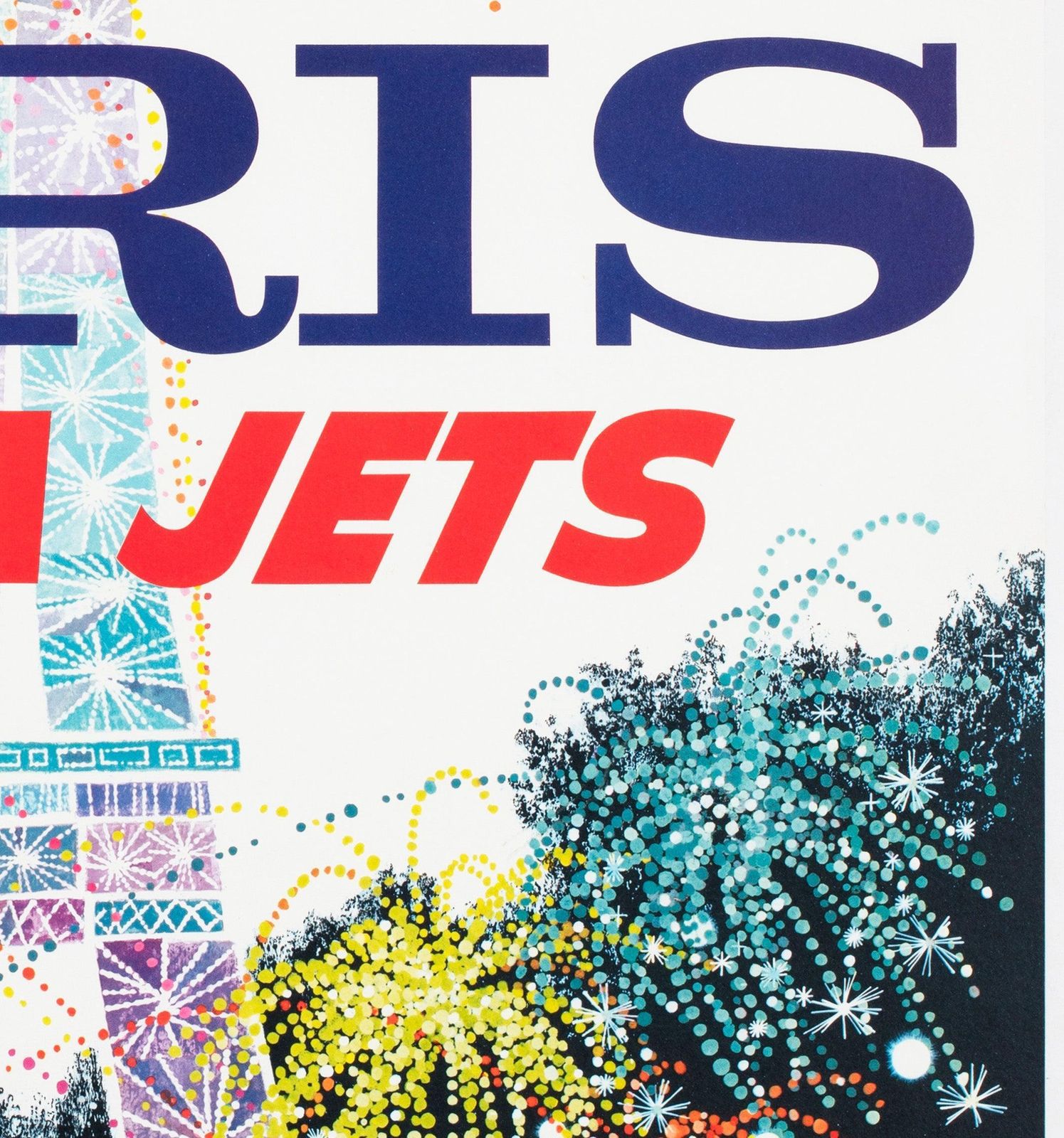 Twa Paris 1962 Airline Travel Advertising Poster, David Klein photo vinterior