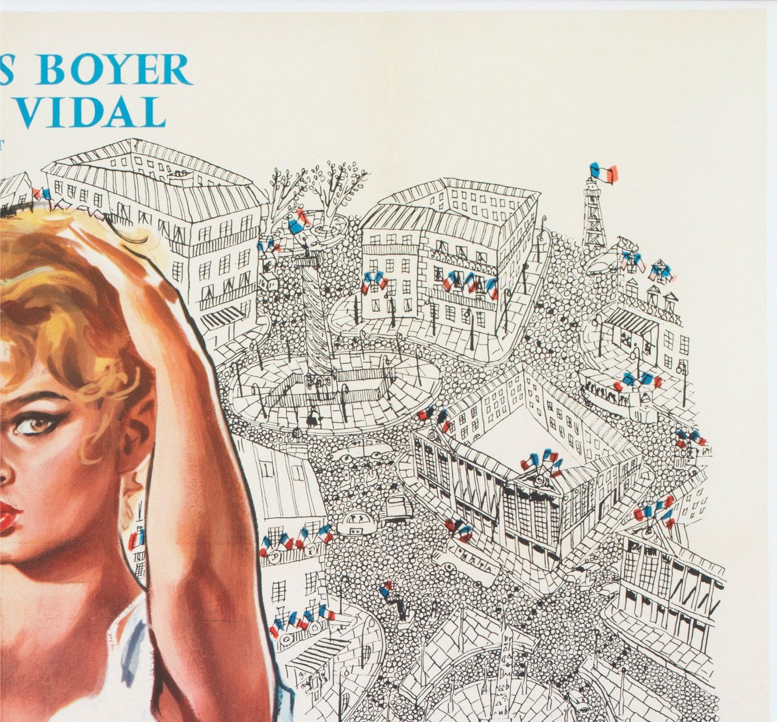 Une Parisienne 1957 French Grande Film Poster photo Kunst