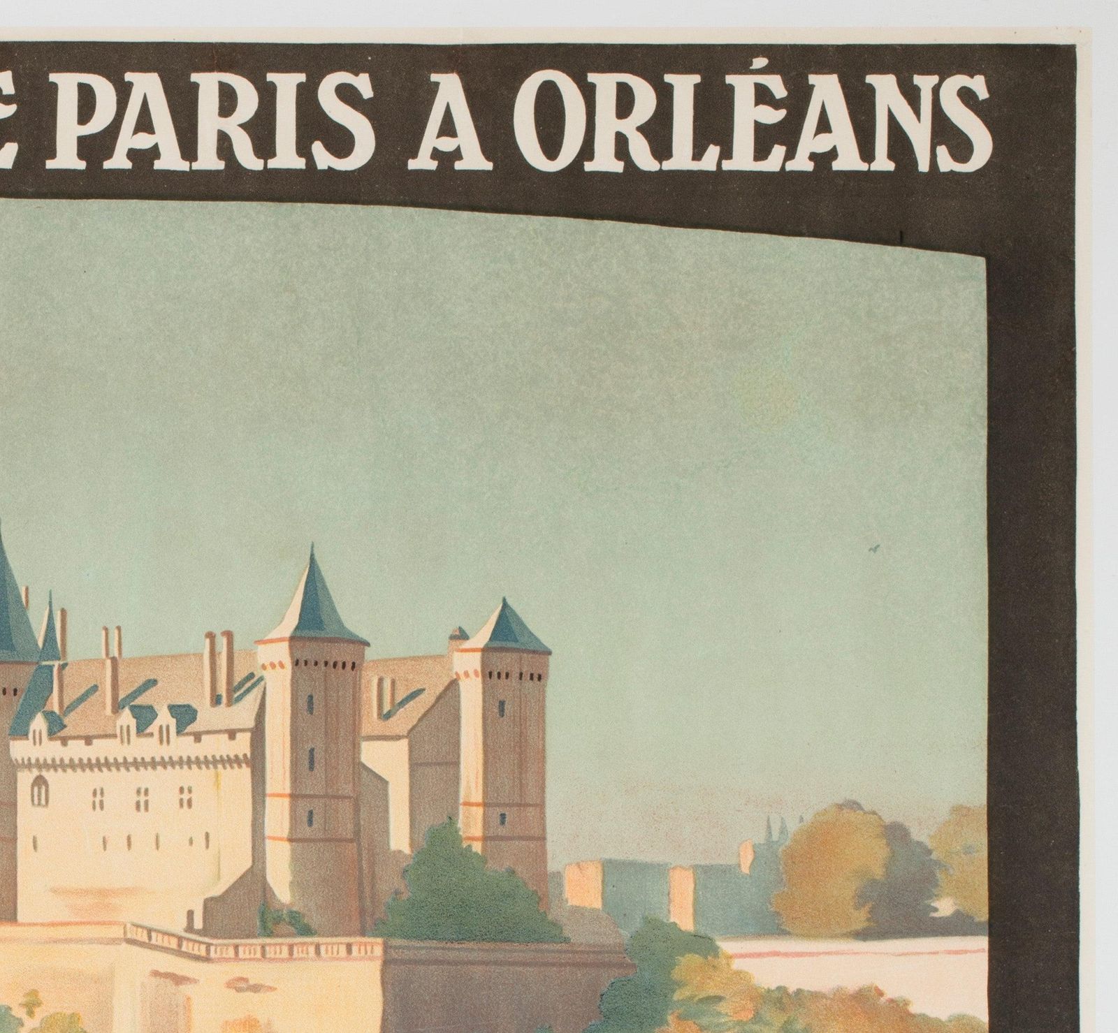 Chateau De Saumur C1924 French Travel Advertsing Poster, Constant Duval photo Art
