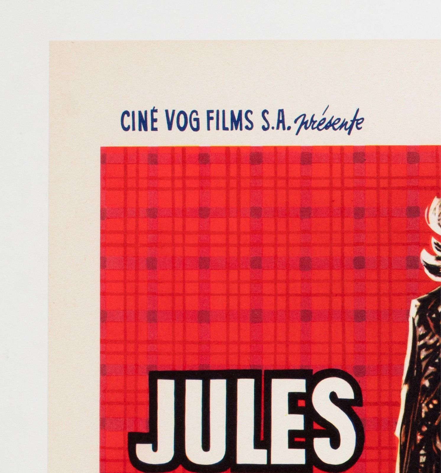 Jules And Jim 1962 Belgian Film Poster photo for sale