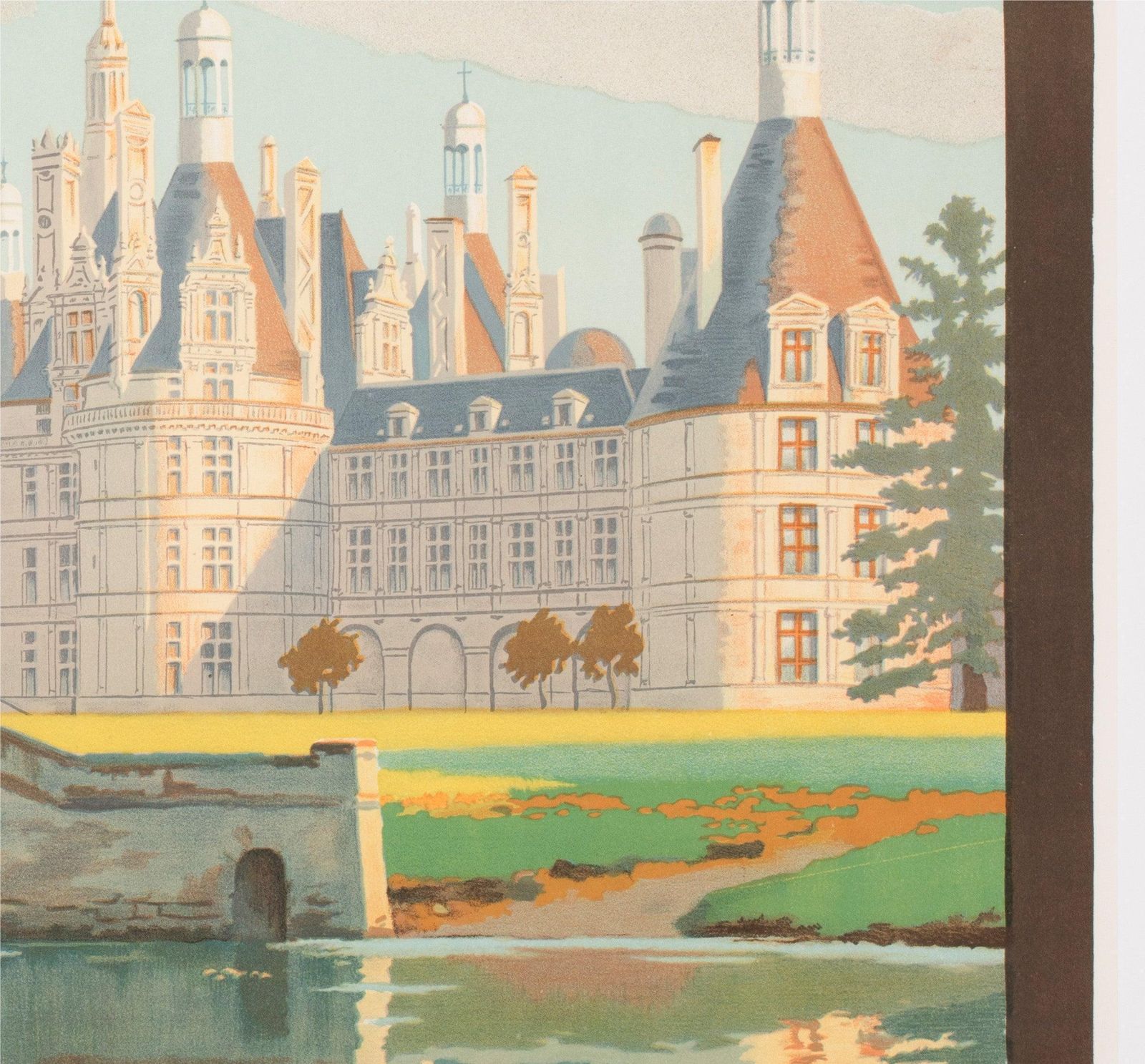 Affiche publicitaire de voyage Chambord C1925, Constant Duval photo vinterior