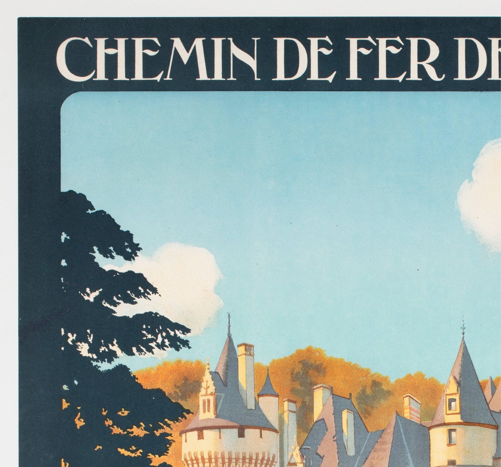 Usse Chateau Loire C1928 French Travel Advertising Poster, Constant Duval photo for sale
