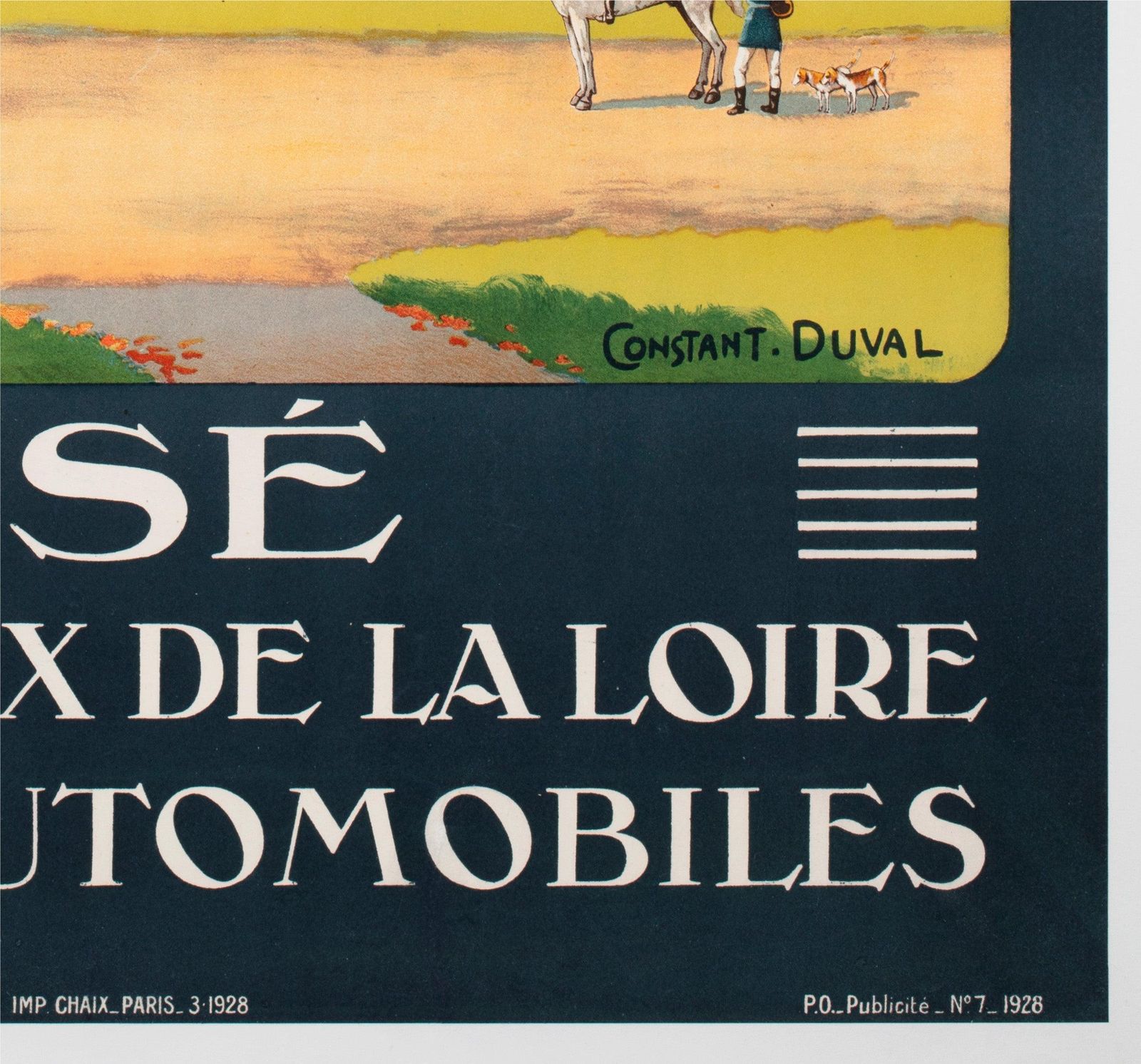Usse Chateau Loire C1928 French Travel Advertising Poster, Constant Duval photo vintage