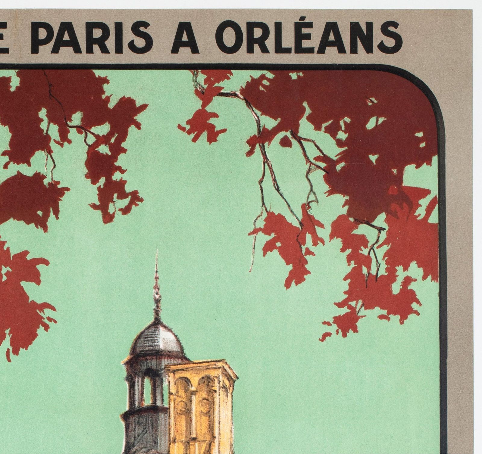 Affiche publicitaire de voyage Valencay C1926, Jean Charles Hallo photo Art