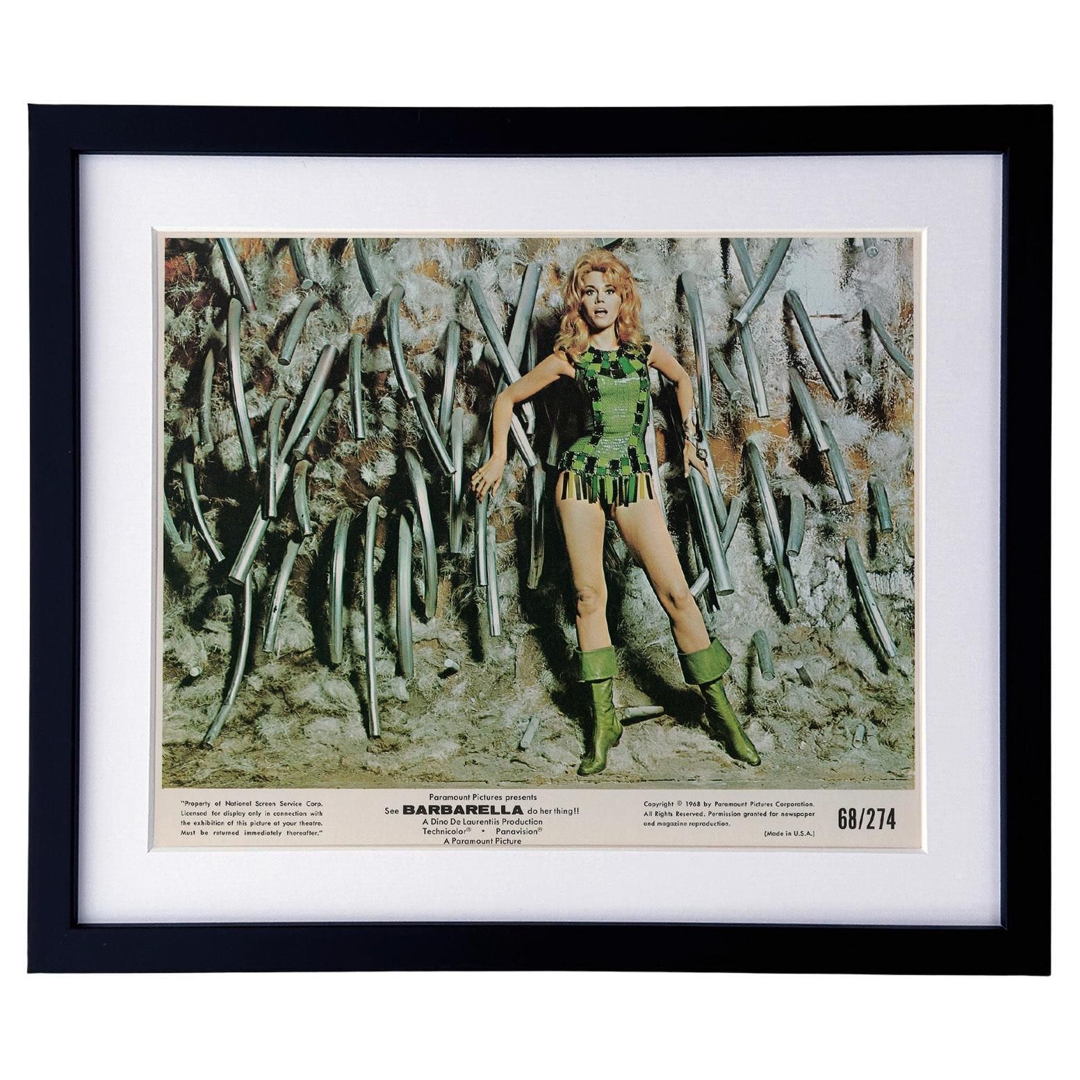 Carte de lobby Barbarella 1968, encadrée