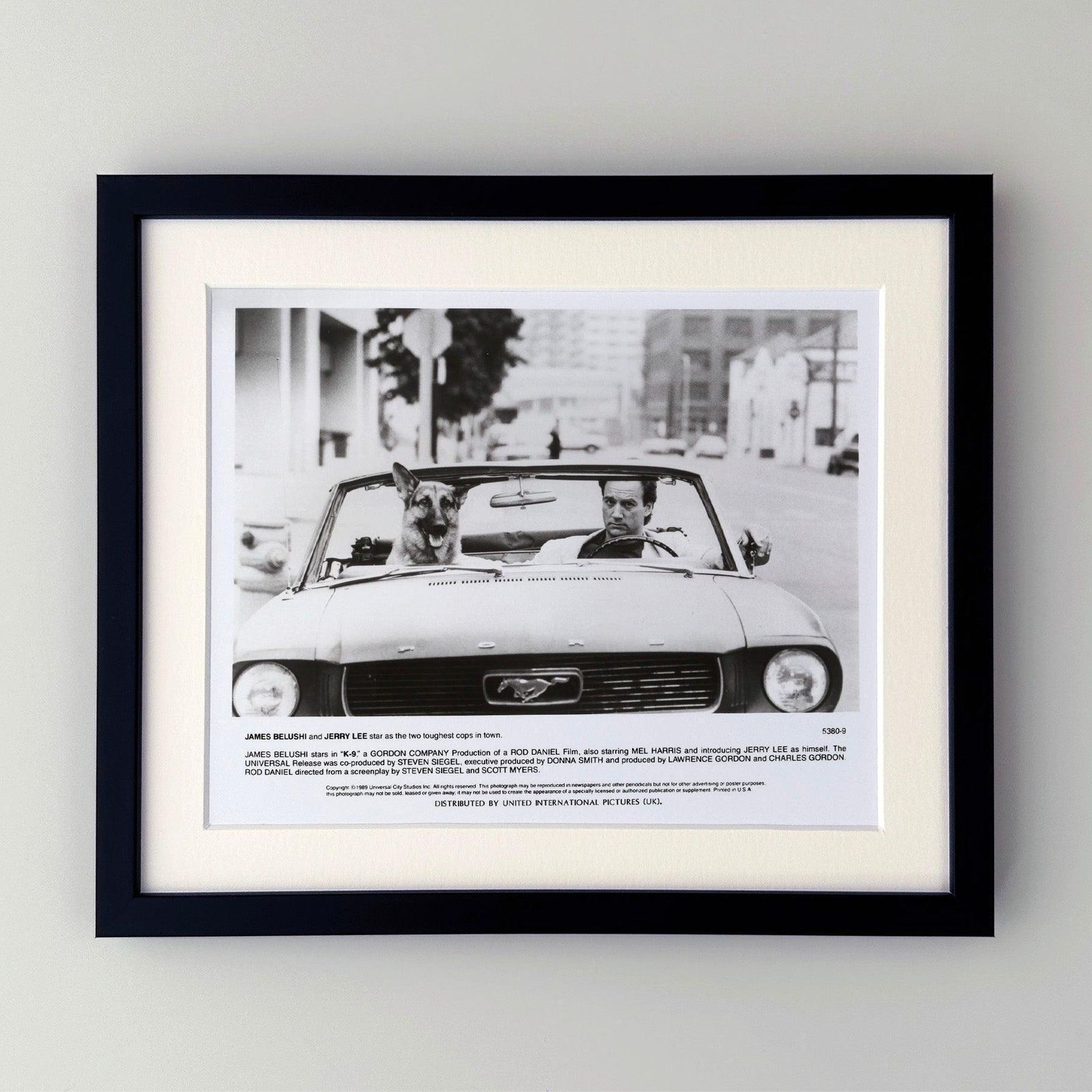 K 9 1989 Press Publicity Still, ingelijst photo furniture