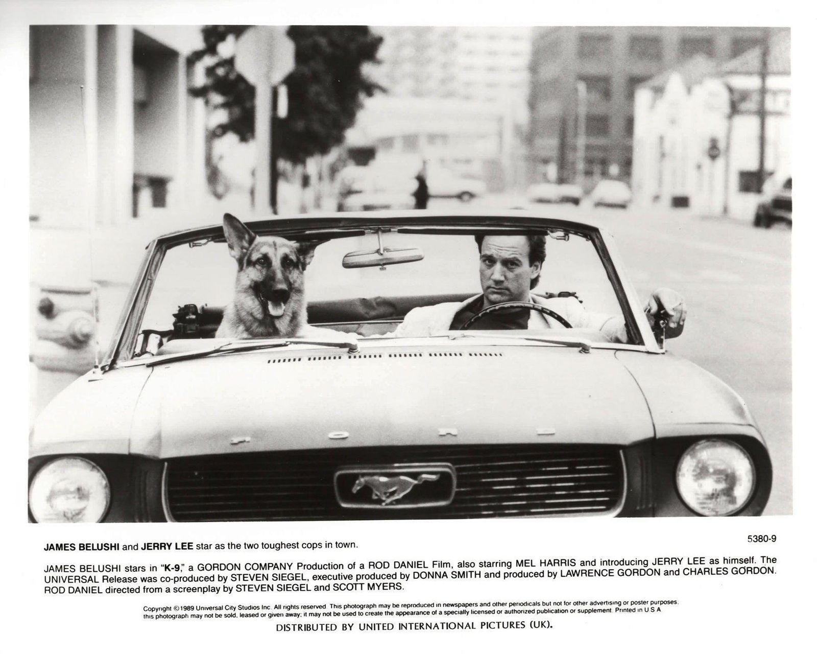 K 9 1989 Press Publicity Still, ingelijst photo vinterior