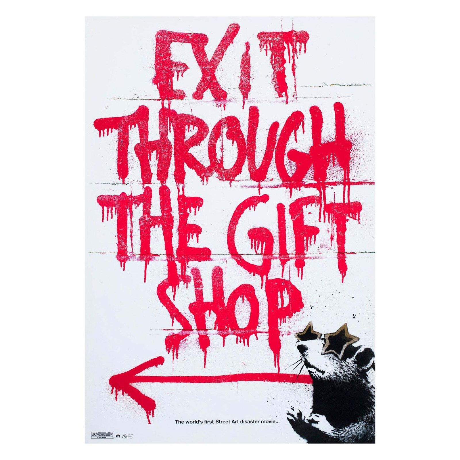 Affiche de film Exit Through The Gift Shop, format US 1 Sheet, 2010, Banksy