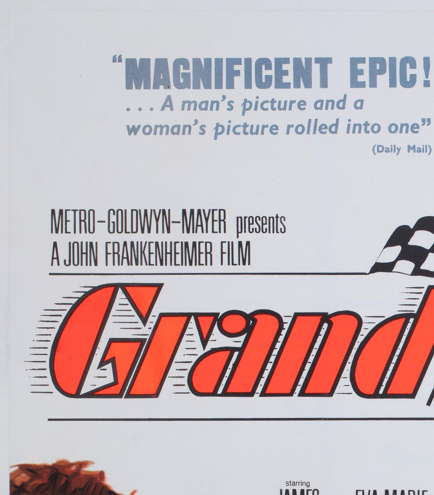 Grand Prix 1968 Uk Quad Film Poster photo for sale