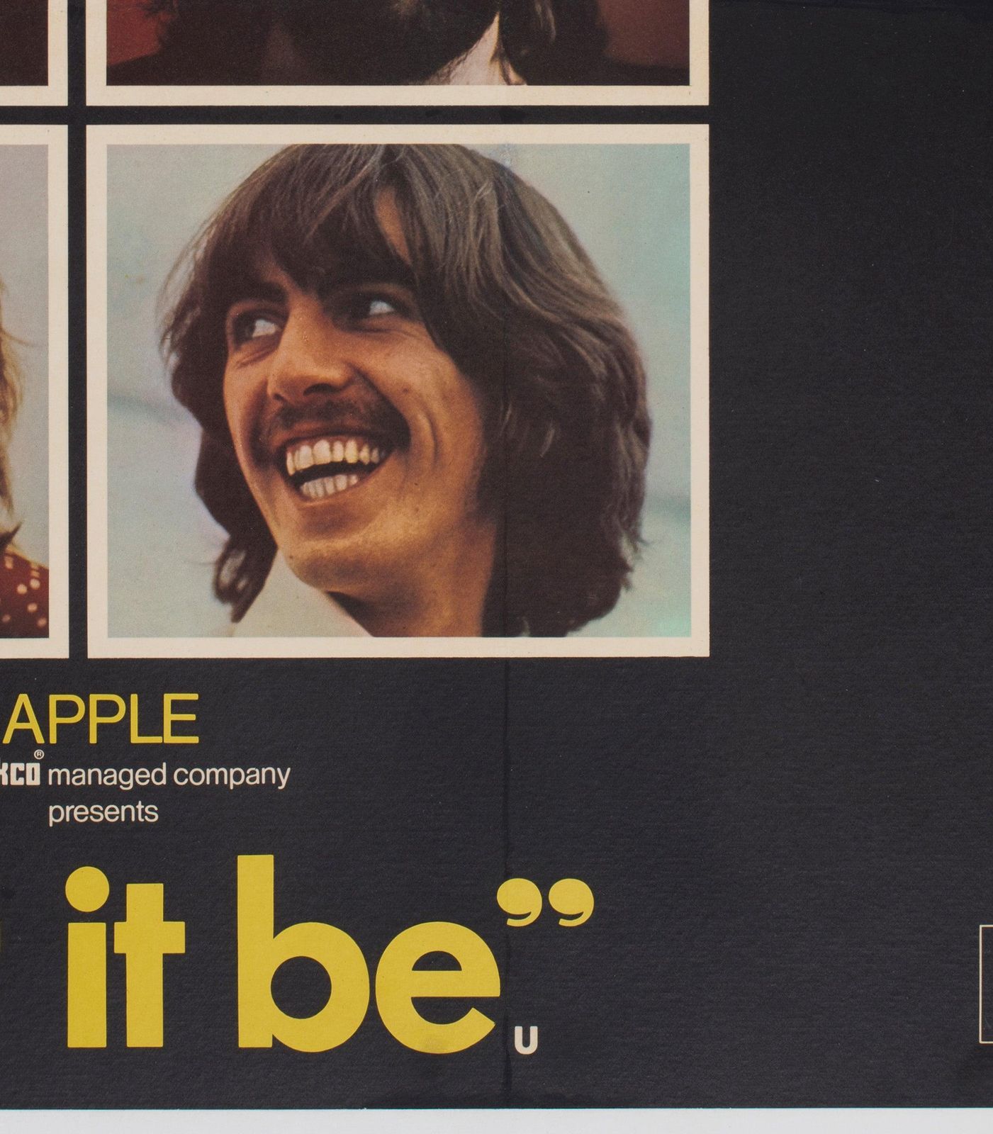 Affiche de cinéma UK Quad Let It Be 1970, The Beatles photo buy