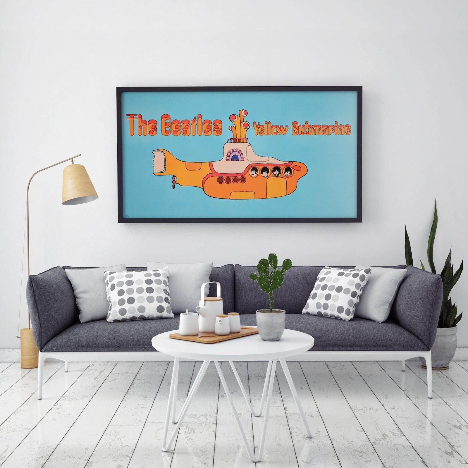 Affiche Yellow Submarine 1968 Capitol Records, Heinz Edelmann photo furniture