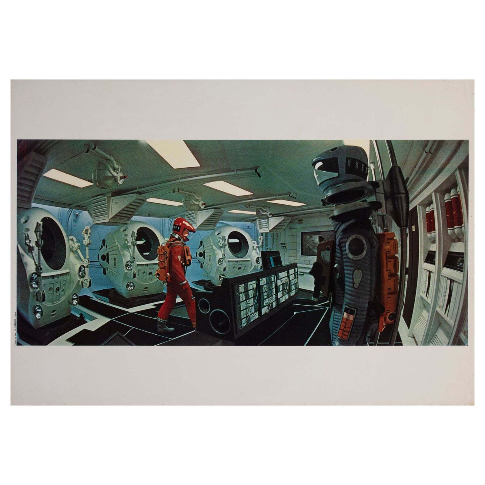 Affiche de film italienne Jumbo 2001 A Space Odyssey 1968, Hal Spying
