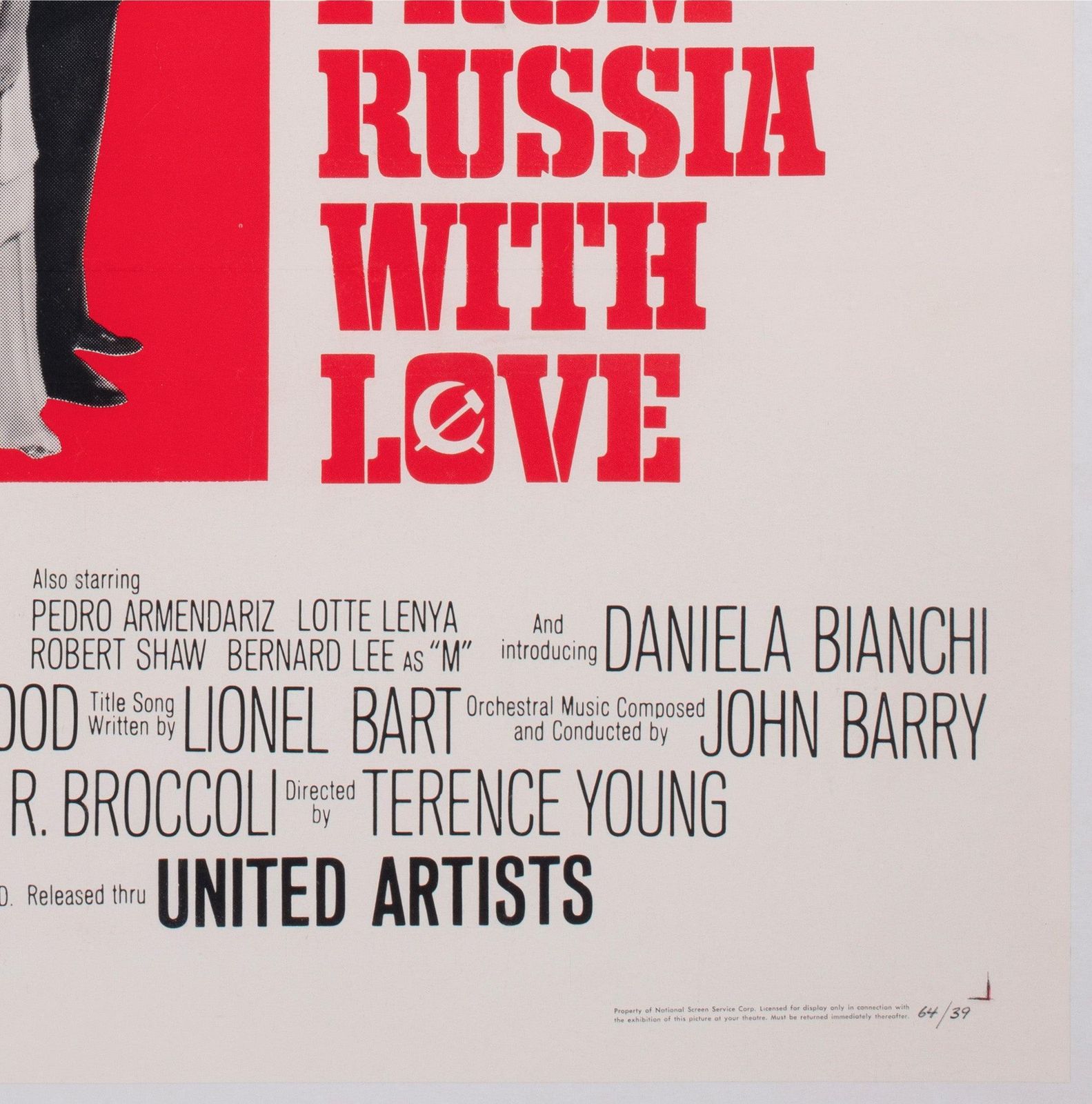 From Russia With Love 1964 Us 1 Sheet Style B Film Poster photo vintage