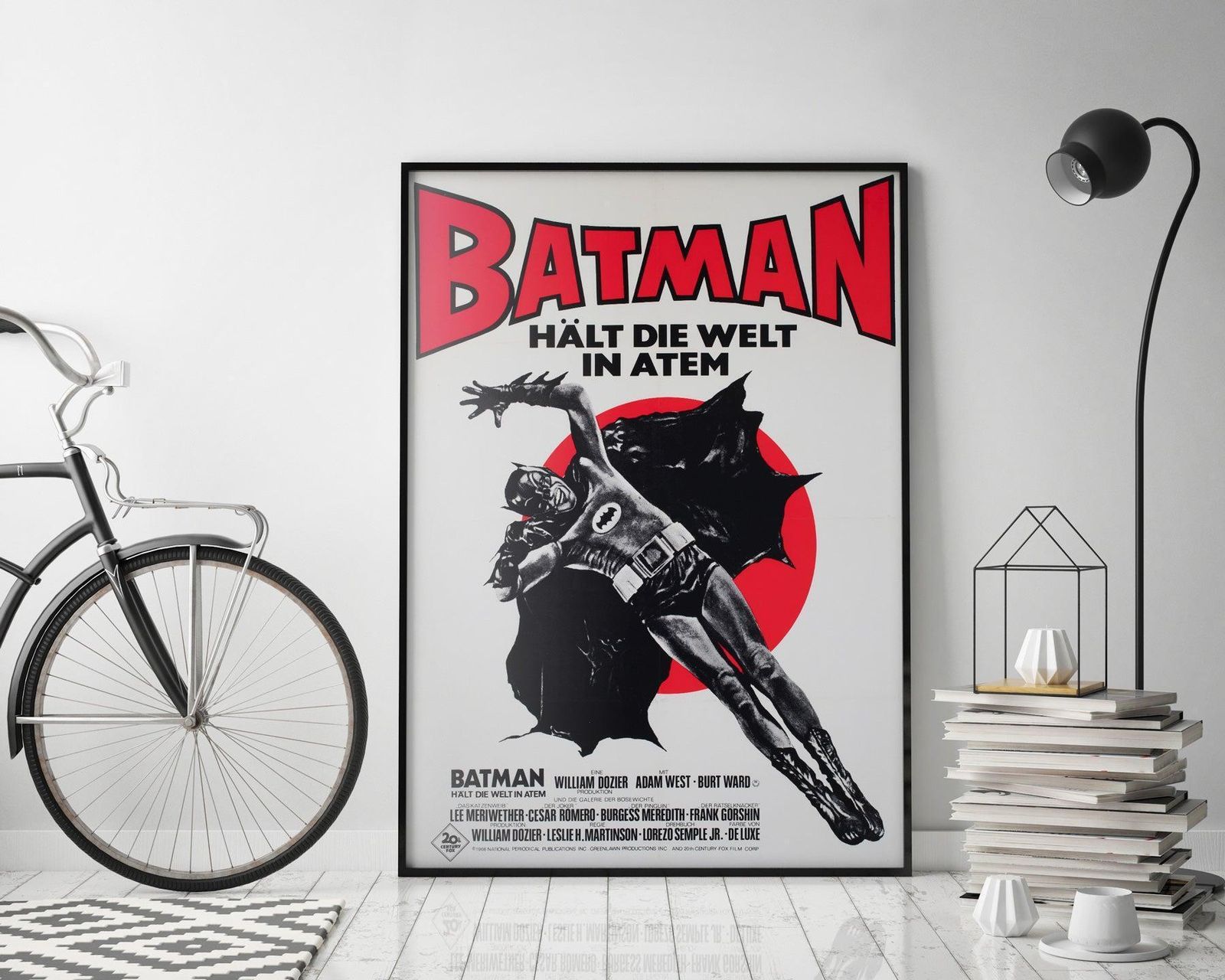 Batman 1970s German A1 Film Poster, Klaus Rutter photo furniture