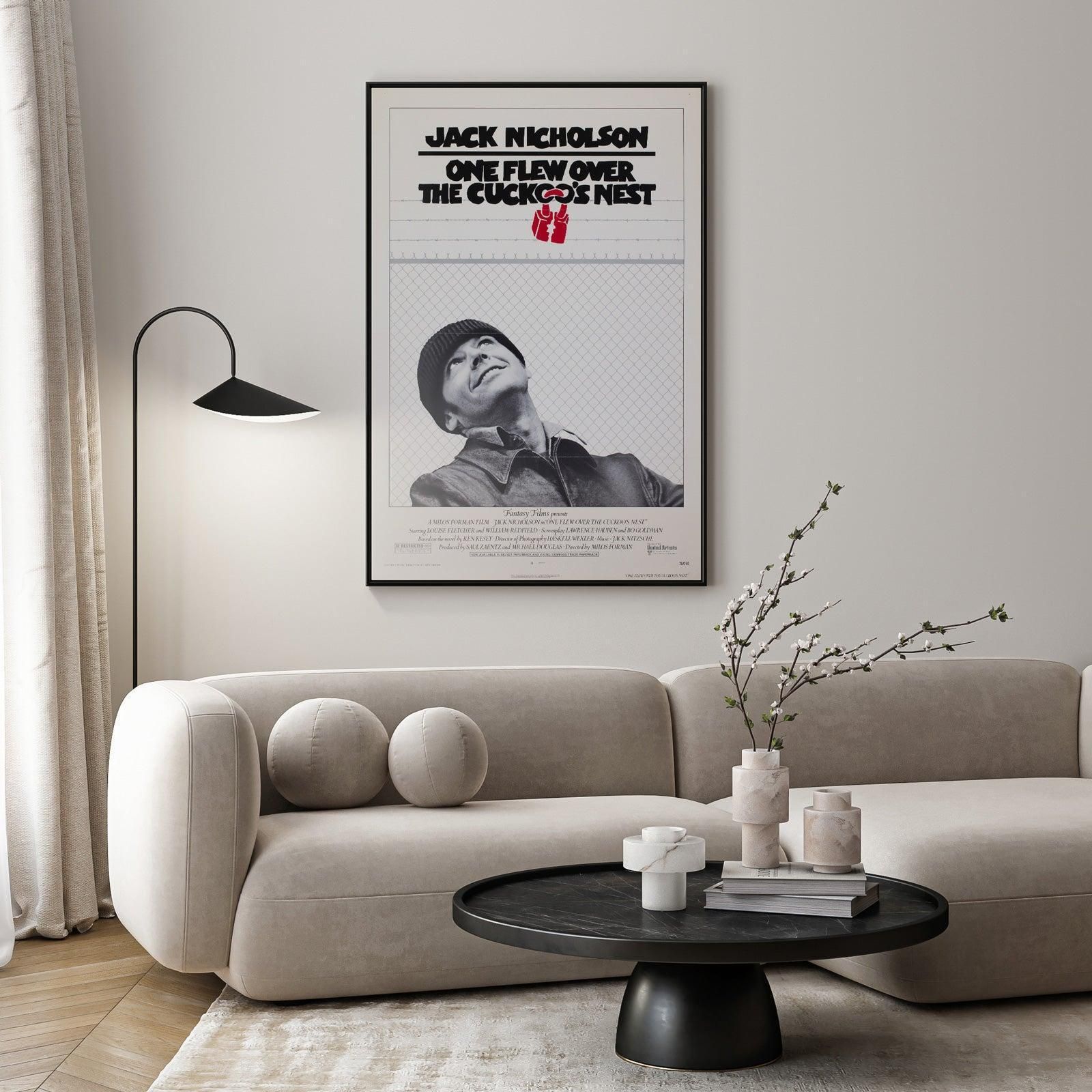 One Flew Over The Cuckoo's Nest 1975 Us 1 Sheet Pre Awards Film Poster photo furniture