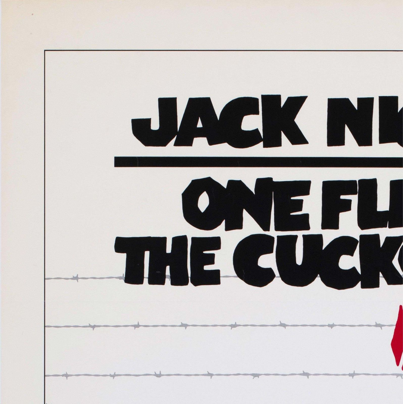 One Flew Over The Cuckoo's Nest 1975 Us 1 Sheet Pre Awards Film Poster photo for sale