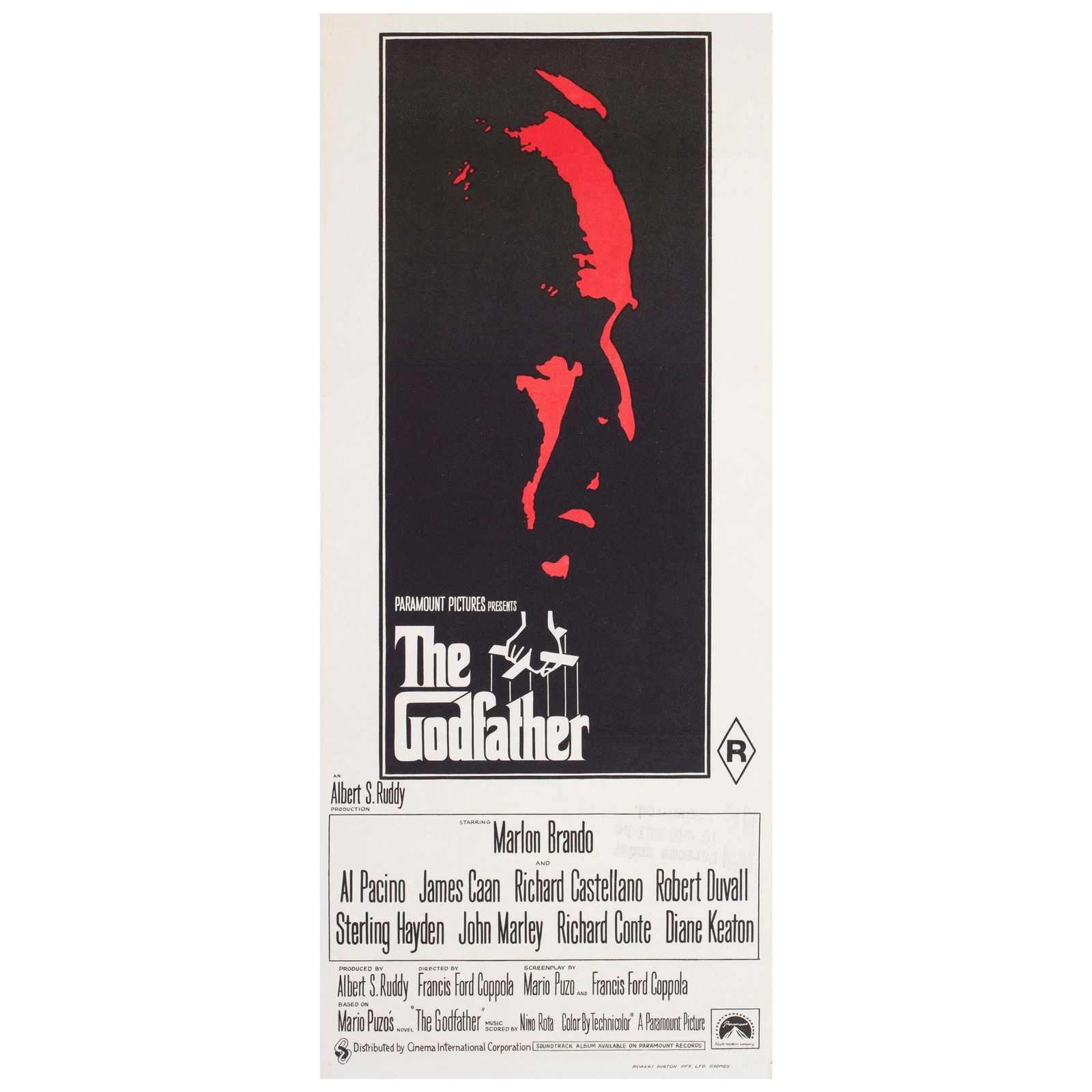 The Godfather 1972 Australian Daybill Film Poster Fujita