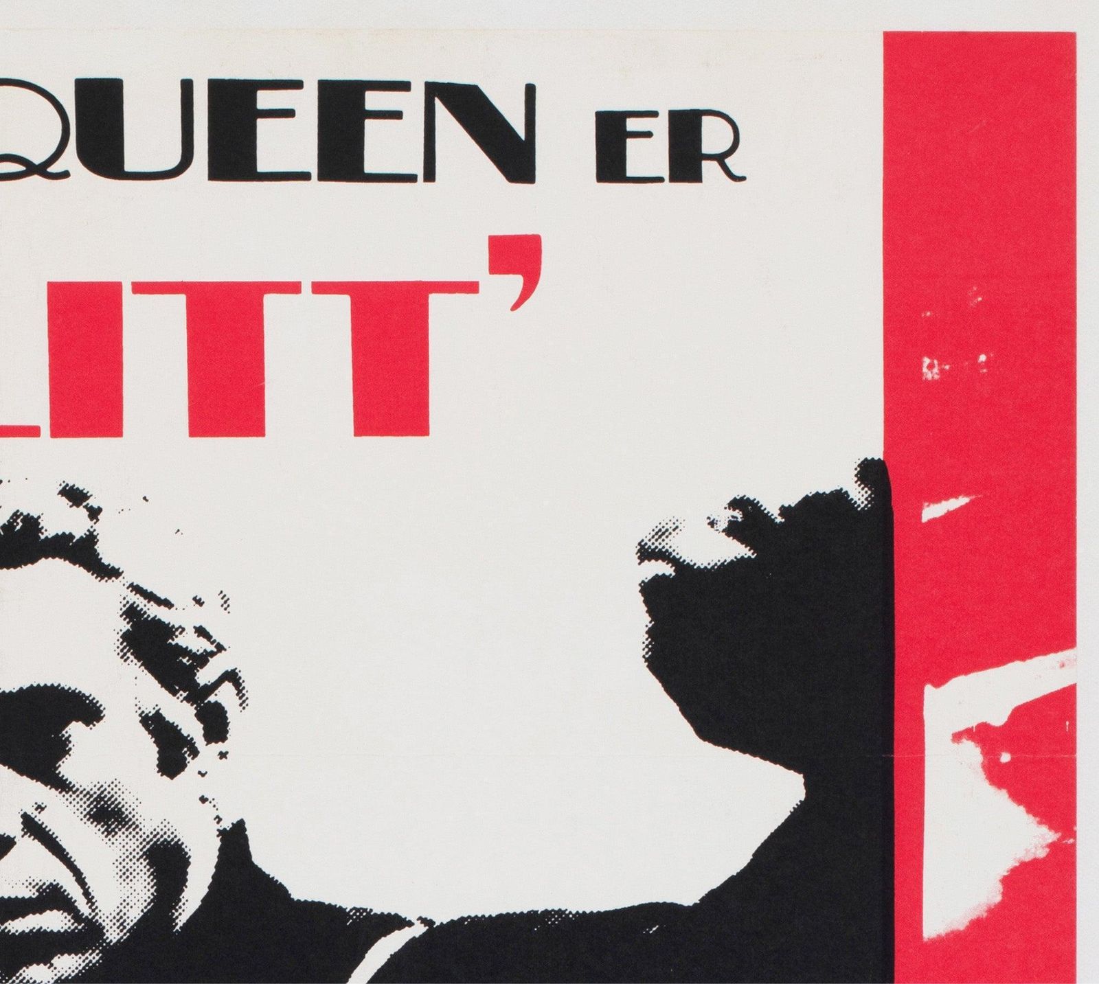 Affiche de cinéma danoise format 1 Sheet, Bullitt, 1969 photo Art