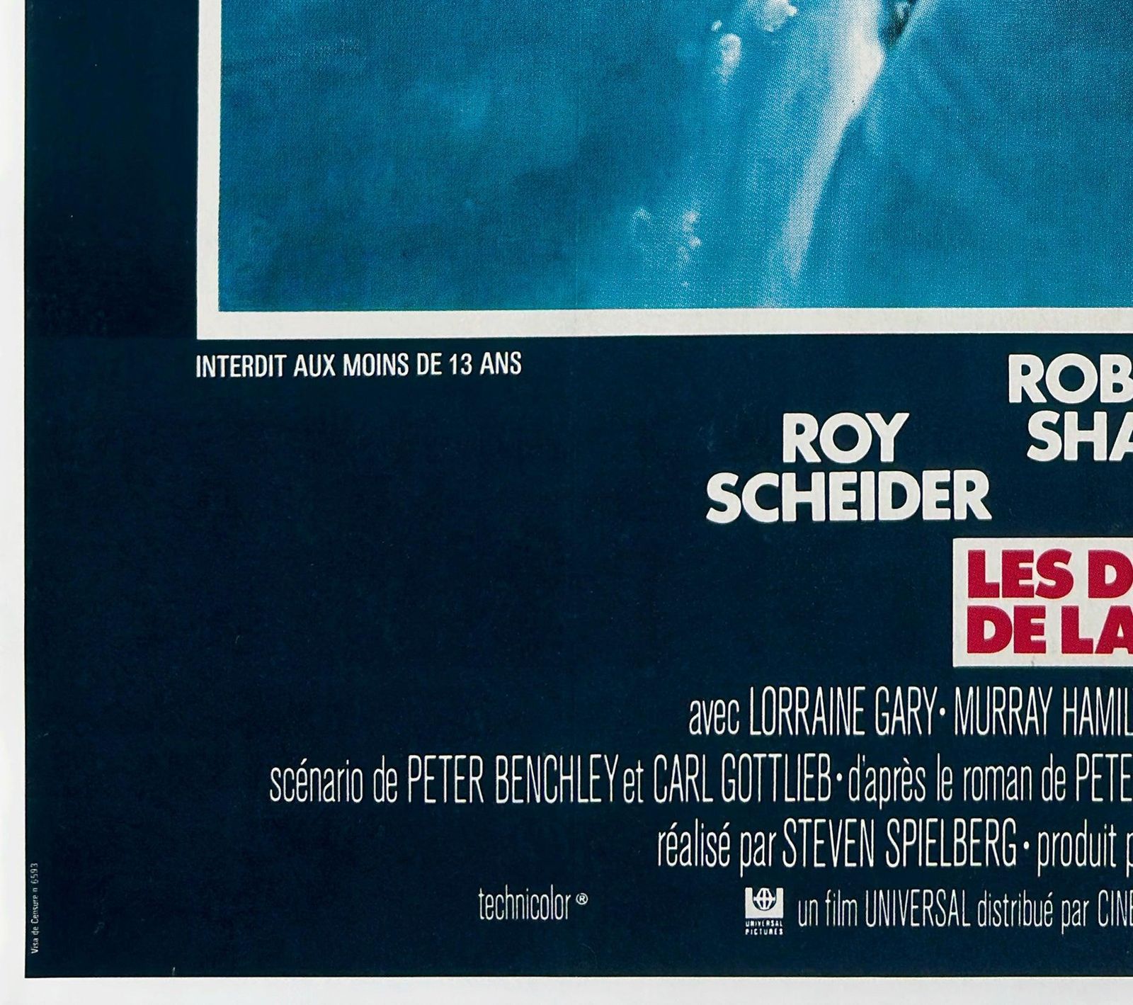 Affiche de cinéma française Grande format, Jaws 1975, Roger Kastel photo buy